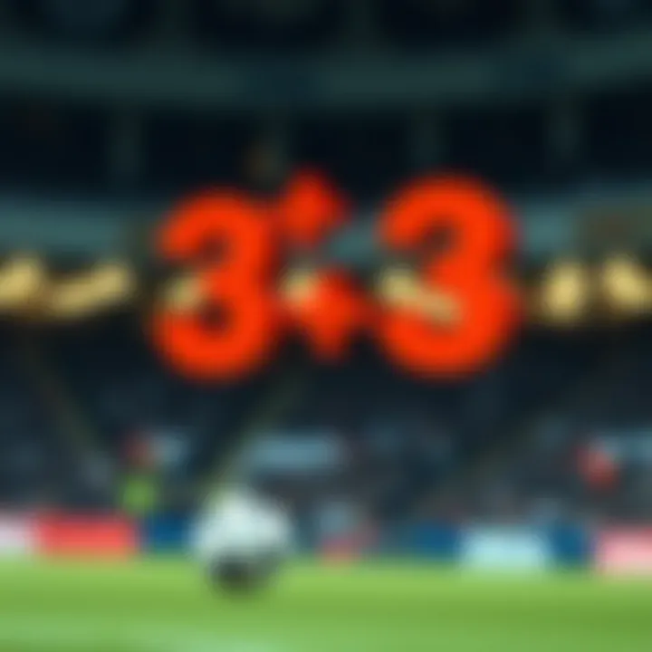 Conceptual illustration of 3+3 Toto betting