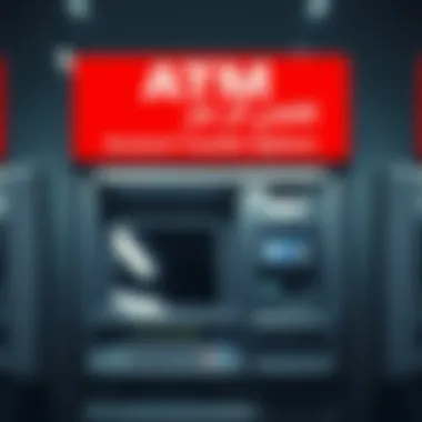 ATM machine showcasing account transfer options