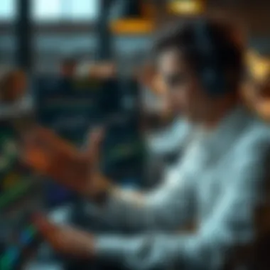 A person analyzing horse racing statistics and data