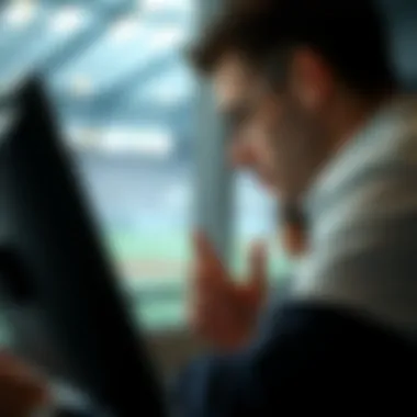 A thoughtful individual analyzing betting strategies