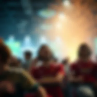 An engaging scene of players experiencing the excitement of a game