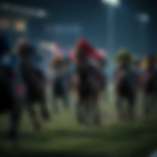 A horse racing event showcasing excitement and speed
