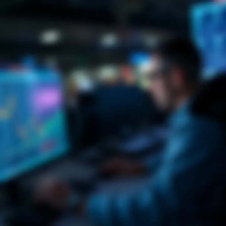 A person analyzing lottery statistics on a computer