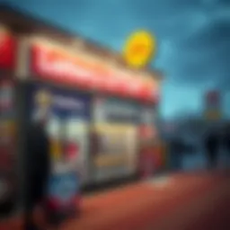 Lottery ticket purchasing location