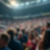 A soccer stadium filled with enthusiastic fans