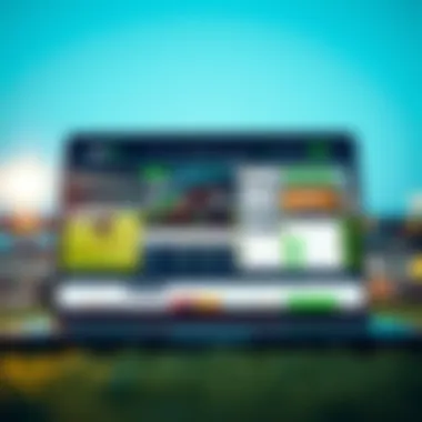 A laptop screen displaying a horse betting site interface