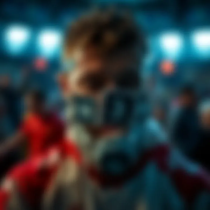 An abstract representation of psychological challenges faced by lottery winners.