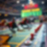 Exciting horse racing board game setup with vibrant colors