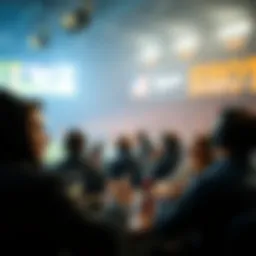 Dynamic betting scene highlighting the excitement of sports wagering