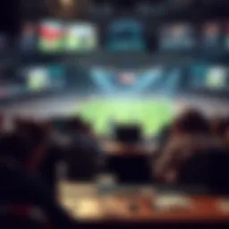 Dynamic sports broadcasting scene