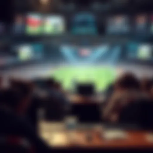 Dynamic sports broadcasting scene