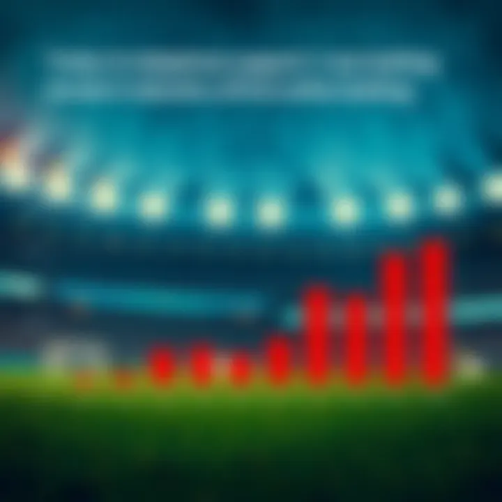 Graph showing trends in telephone support for online betting