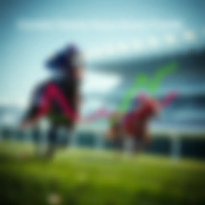 Graph showcasing trends in horse racing betting